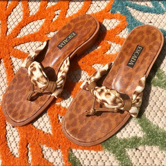 ESCADA designer Leopard print Sandals - Picture 7 of 8